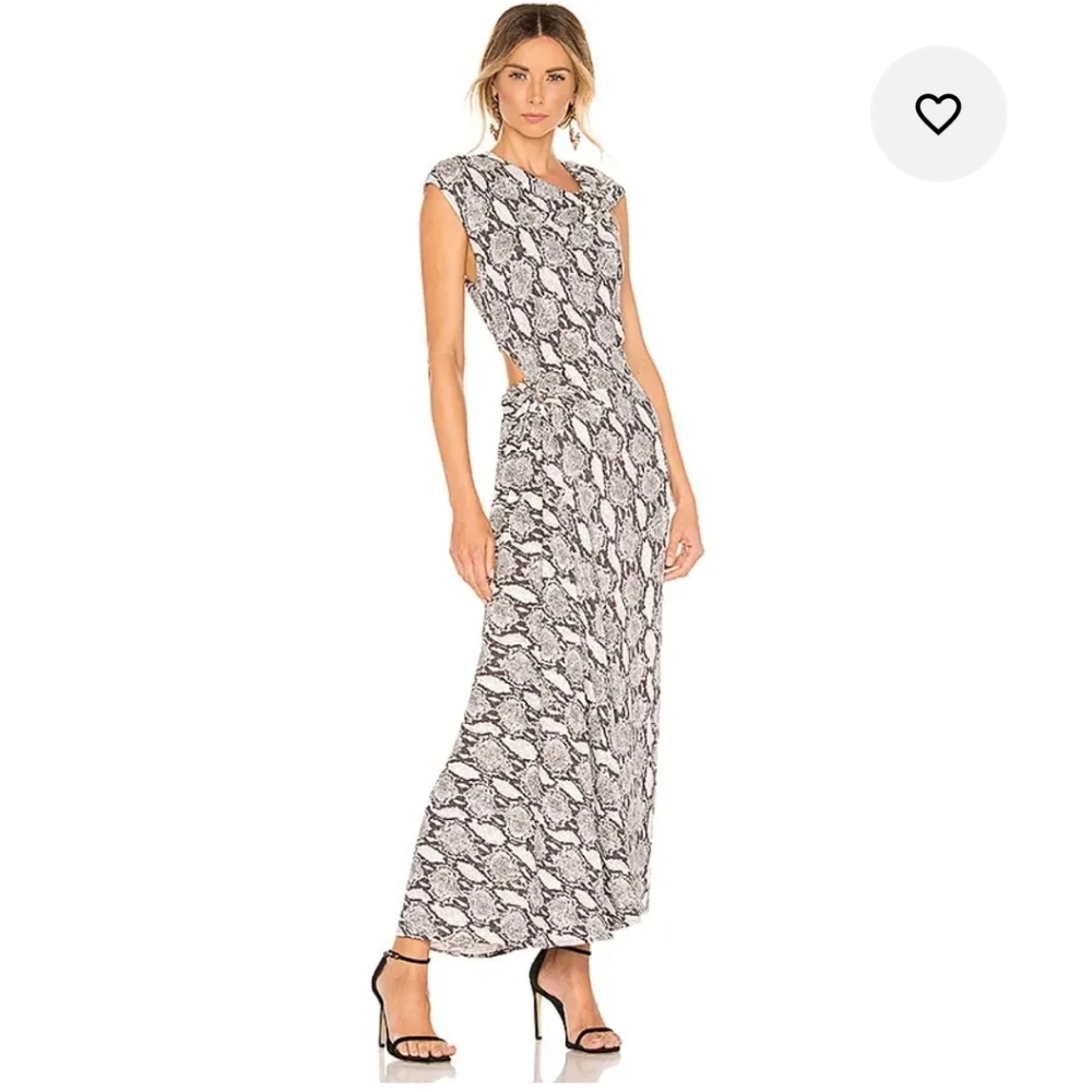 NWT A.L.C. BEALE PYTHON CUT OUT LONG DRESS SIZE 2